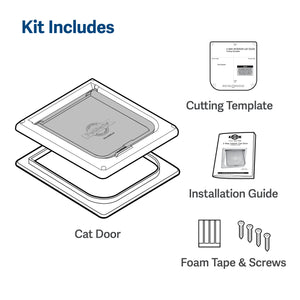 Interior 2-Way Locking Cat Door