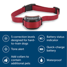 Load image into Gallery viewer, image of fence receiver collar 5 correction levels tone alert add collars for more pets battery indicator long lasting battery waterproof
