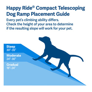 Happy Ride® Compact Telescoping Dog Ramp