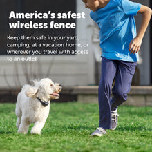 Load image into Gallery viewer, Americas safest wireless fence keep them safe in your yard camping at a vacation home or wherever you travel
